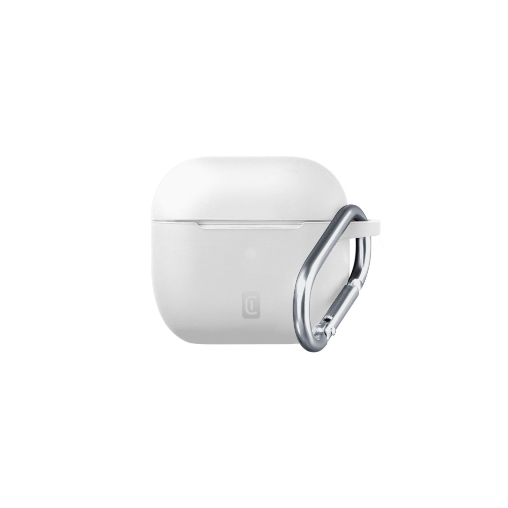 Produktbild för Airpods 4 laddningsfodral Cellular Line Bounce, silikon, vit