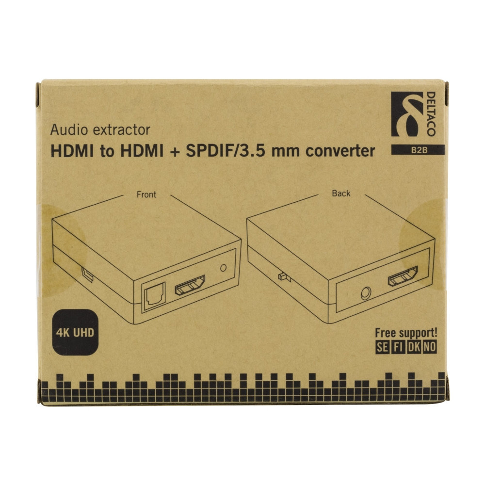 Produktbild för DELTACO HDMI-7038 - HDMI-ljudsignalsextraktor