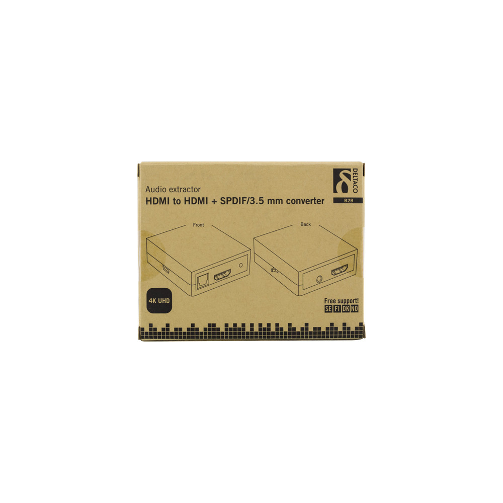 Produktbild för DELTACO HDMI-7038 - HDMI-ljudsignalsextraktor