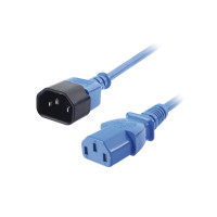 Produktbild för Lindy - förlängningskabel för ström - power IEC 60320 C13 till IEC 60320 C14 - 50 cm