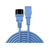 Produktbild för Lindy - förlängningskabel för ström - power IEC 60320 C13 till IEC 60320 C14 - 50 cm