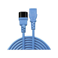 Produktbild för Lindy - förlängningskabel för ström - power IEC 60320 C13 till IEC 60320 C14 - 50 cm
