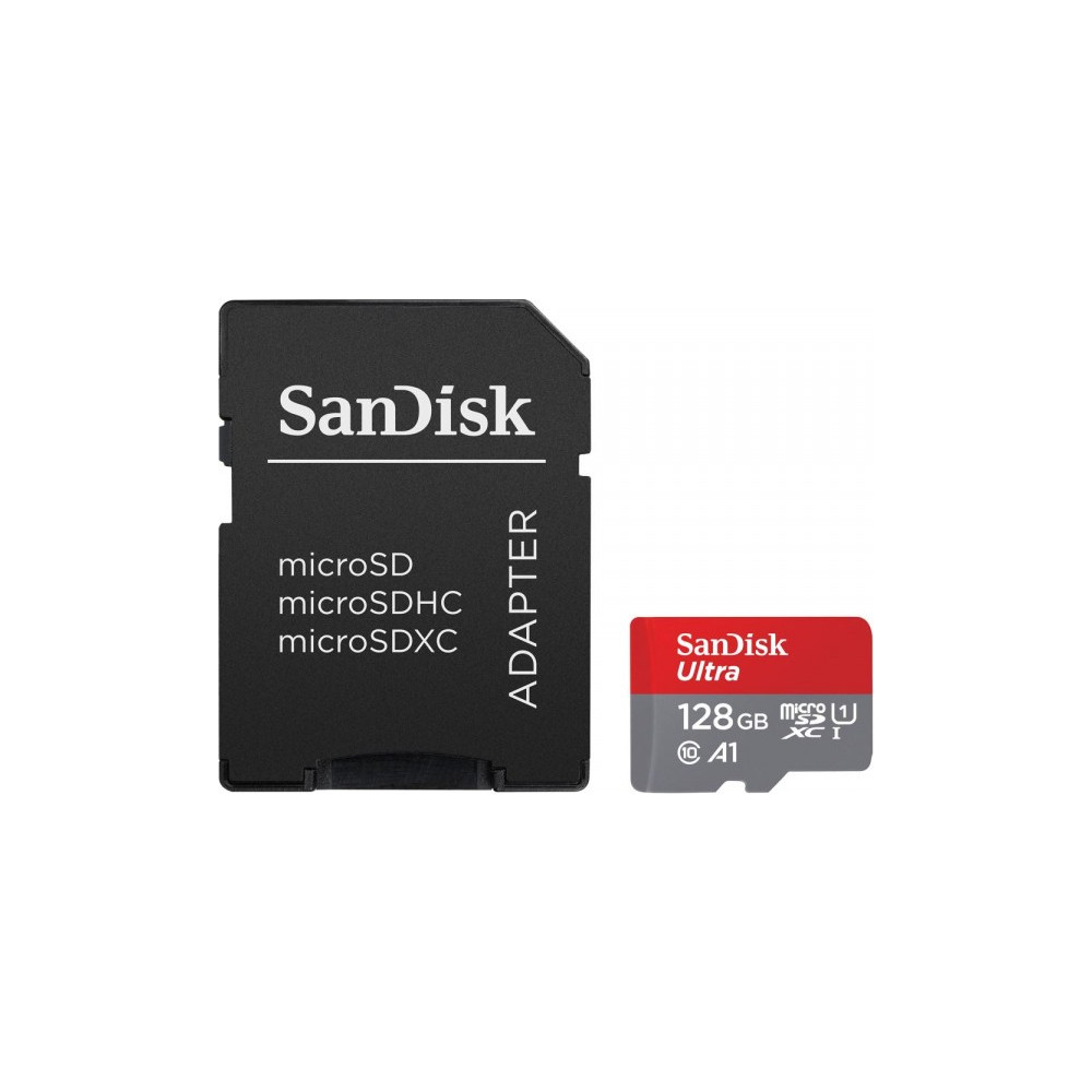 Produktbild för SanDisk Ultra - flash-minneskort - 128 GB - mikroSDXC UHS-I