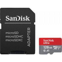 Produktbild för SanDisk Ultra - flash-minneskort - 128 GB - mikroSDXC UHS-I