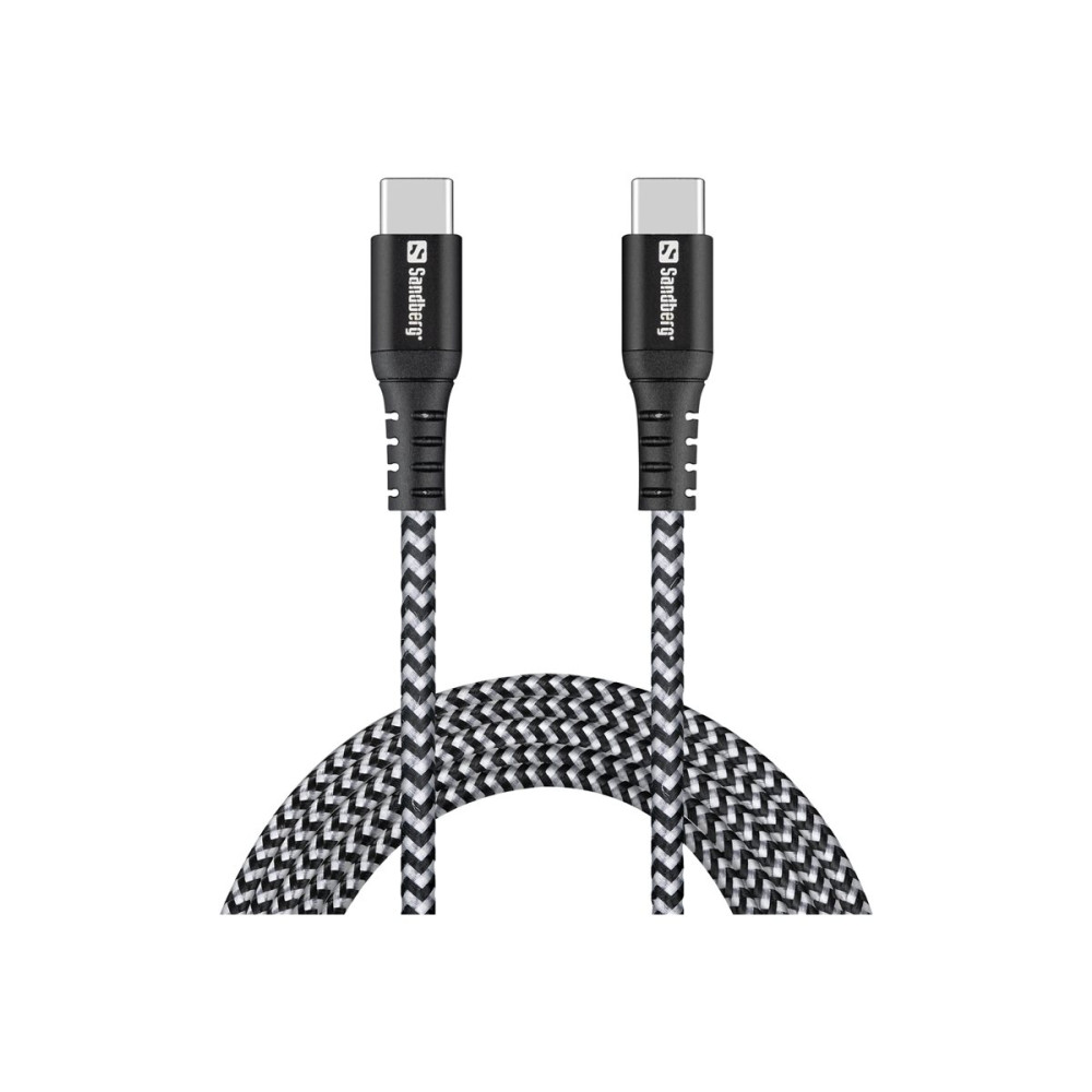 Produktbild för Sandberg Survivor - USB typ C-kabel - 24 pin USB-C till 24 pin USB-C - 2 m