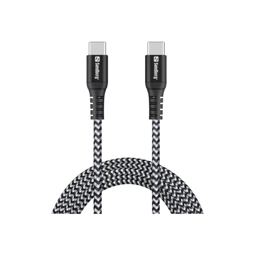 Sandberg Sandberg Survivor - USB typ C-kabel - 24 pin USB-C till 24 pin USB-C - 2 m