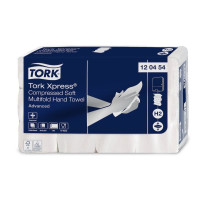 Produktbild för Tork H2 Xpress® Soft Multifold Handdukar, komprimerade, FSC,...
