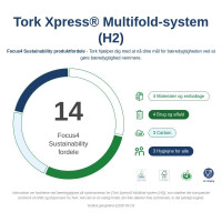 Produktbild för Tork H2 Xpress® Soft Multifold Handdukar, komprimerade, FSC,...