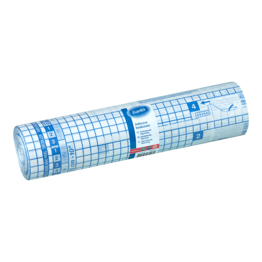 Produktbild för Bantex - bokomslag - 30 cm x 25 m - transparent - polypropylen