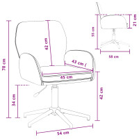 Produktbild för Svängbara skrivbordsstolar 2 st 54 x 58 x 90 cm Vinröd Tyg