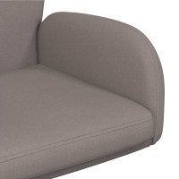 Produktbild för Svängbara skrivbordsstolar 2 st 54 x 58 x 90 cm Taupe Tyg