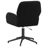Produktbild för Svängbara skrivbordsstolar 2 st 54 x 55 x 90 cm Svart Sammet