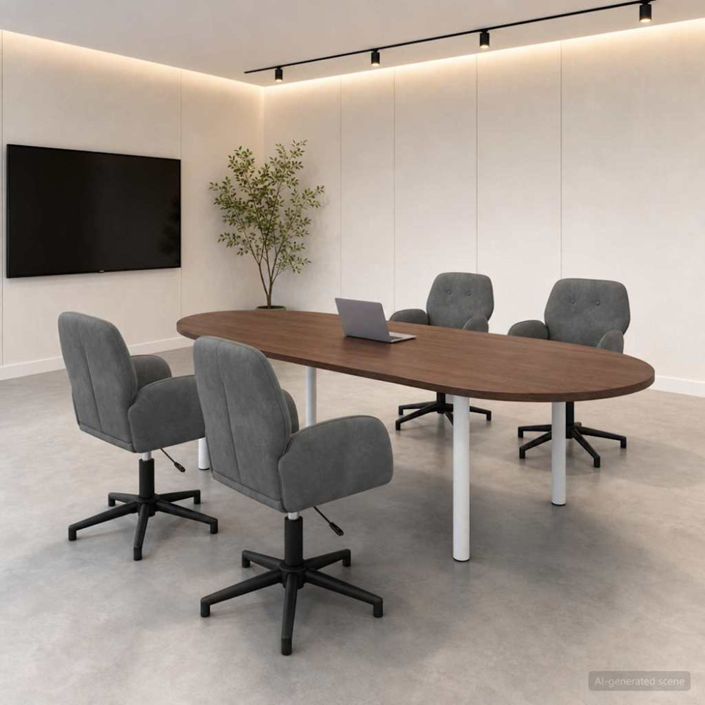 Produktbild för Svängbara skrivbordsstolar 4 st 54 x 55 x 90 cm Mörkgrå Sammet