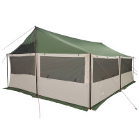 Produktbild för Familjetält med tak Grön 600 x 400 x 268 cm Polyester och Stål