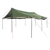 Produktbild för Familjetält med tak Grön 600 x 400 x 268 cm Polyester och Stål
