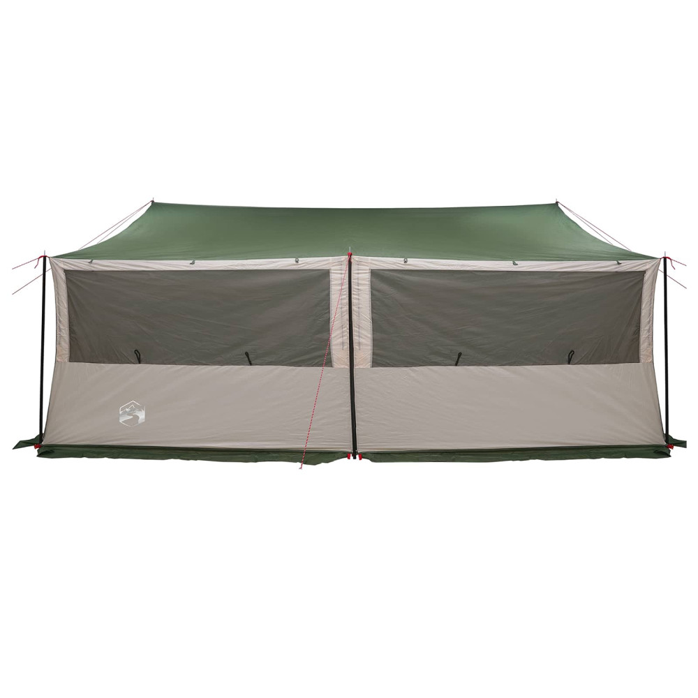 Produktbild för Familjetält med tak Grön 600 x 400 x 268 cm Polyester och Stål