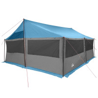 Produktbild för Familjetält med tak Blå 600 x 400 x 268 cm Polyester och Stål