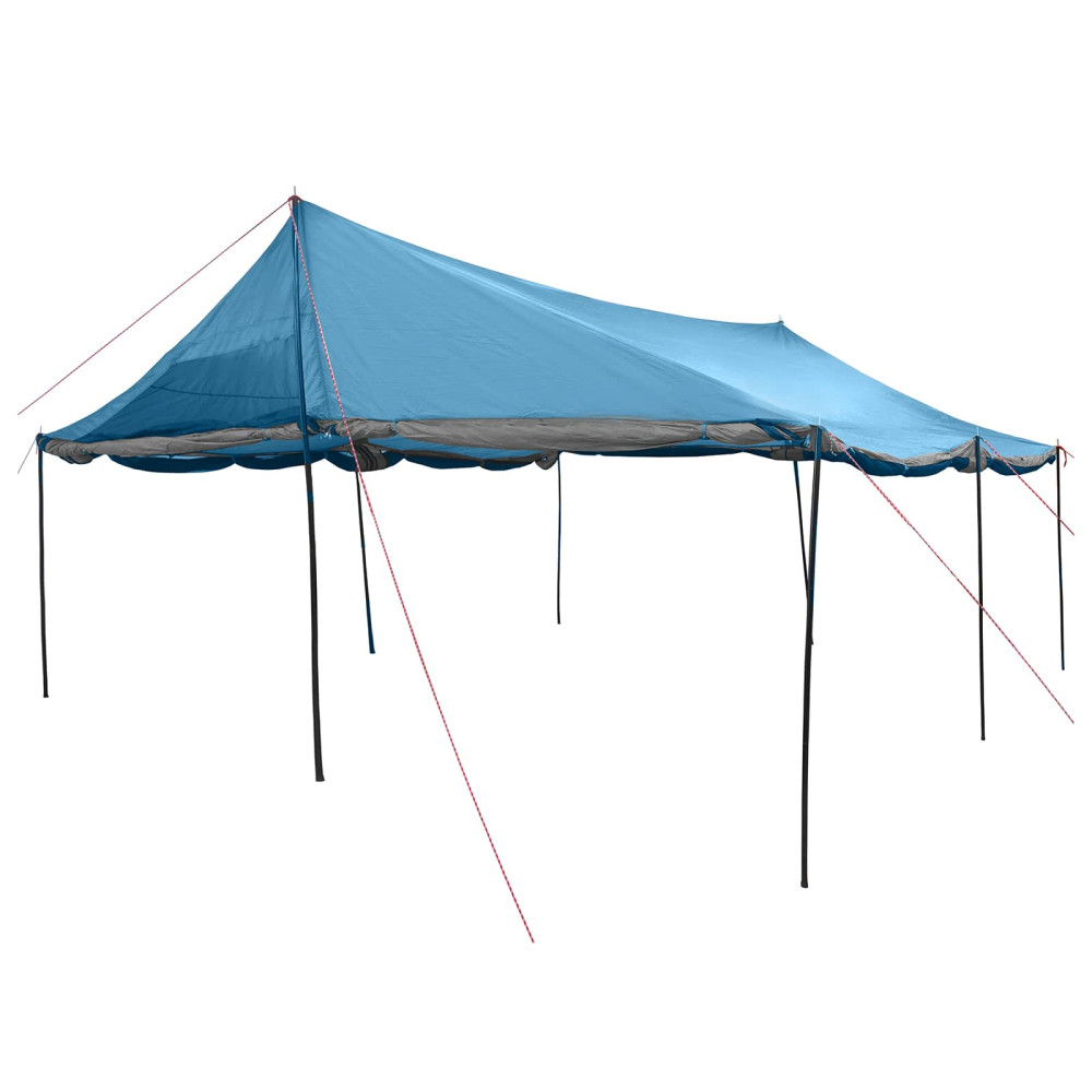 Produktbild för Familjetält med tak Blå 600 x 400 x 268 cm Polyester och Stål