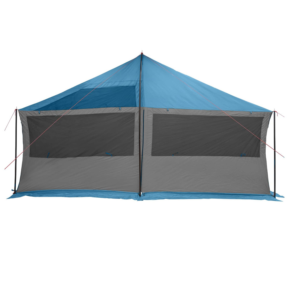 Produktbild för Familjetält med tak Blå 600 x 400 x 268 cm Polyester och Stål