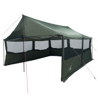 Produktbild för Familjetält Armégrön 600 x 400 x 268 cm Polyester och Stål