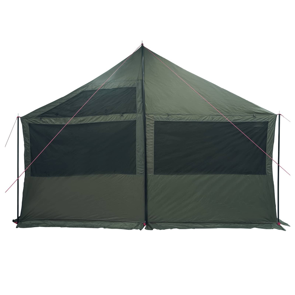 Produktbild för Familjetält Armégrön 600 x 400 x 268 cm Polyester och Stål