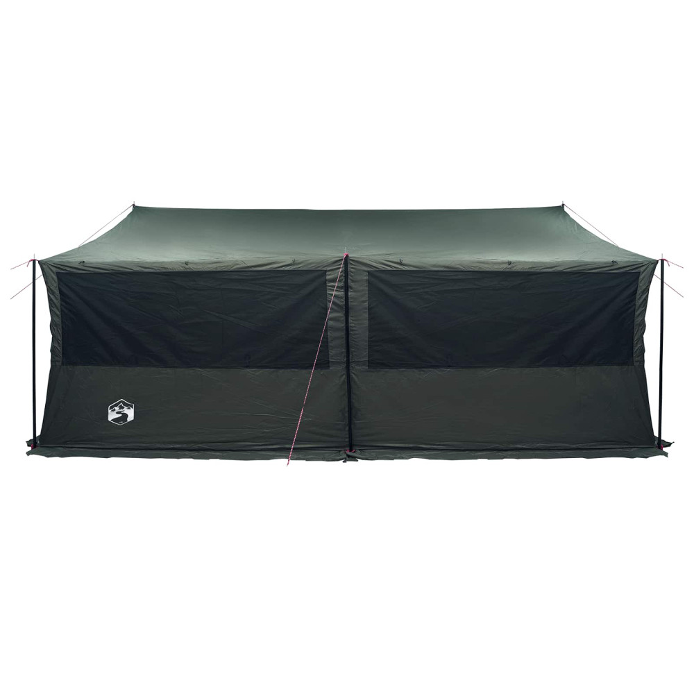Produktbild för Familjetält Armégrön 600 x 400 x 268 cm Polyester och Stål