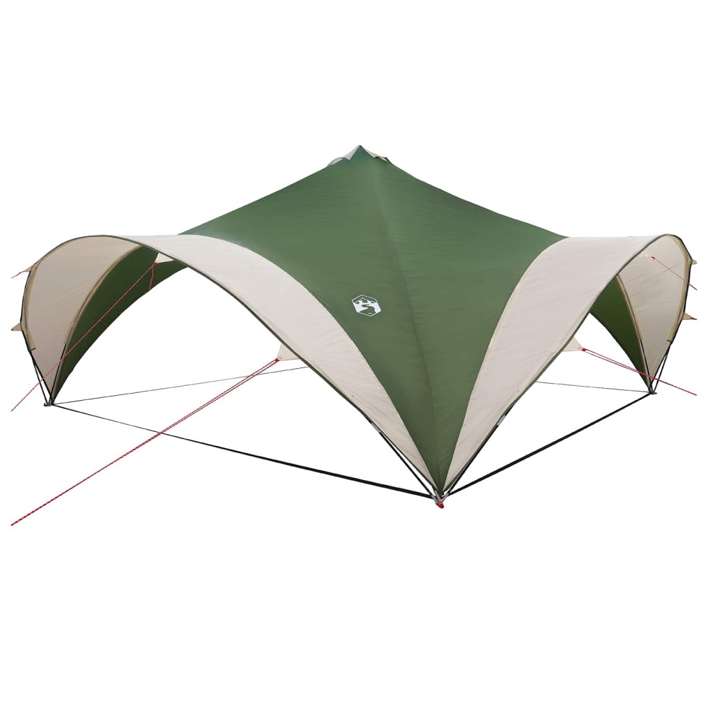 Produktbild för Partytält med tak Grön 600 x 600 x 400 cm Polyester och Stål