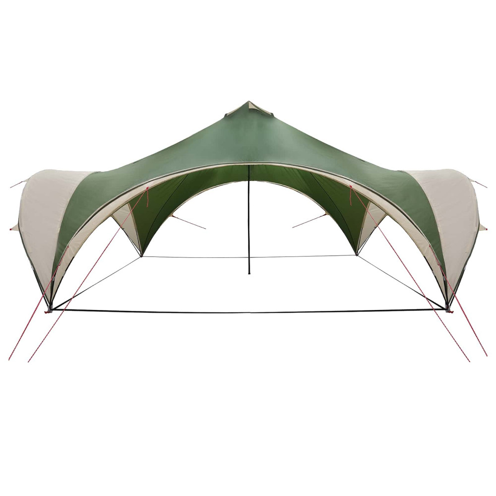 Produktbild för Partytält med tak Grön 600 x 600 x 400 cm Polyester och Stål