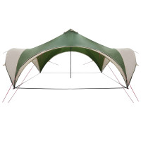 Produktbild för Partytält med tak Grön 600 x 600 x 400 cm Polyester och Stål
