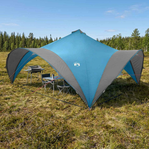 vidaXL Partytält med tak Blå 600 x 600 x 400 cm Polyester och Stål
