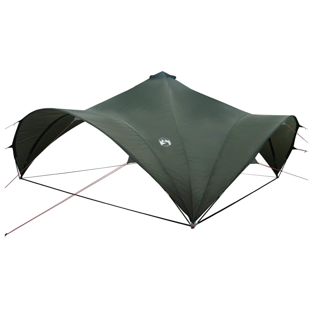 Produktbild för Partytält Armégrön 600 x 600 x 400 cm Polyester och Stål