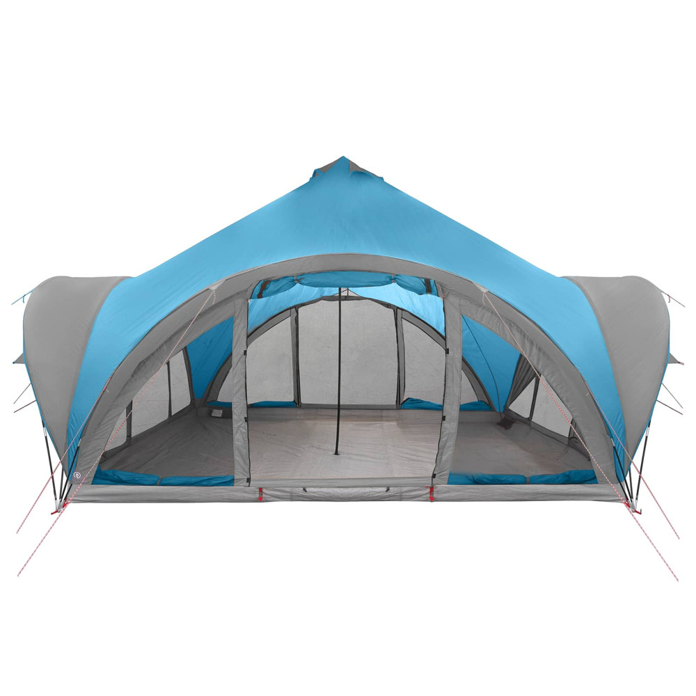 Produktbild för Tipi Tält med tak Blå 18 personer Polyester och Stål