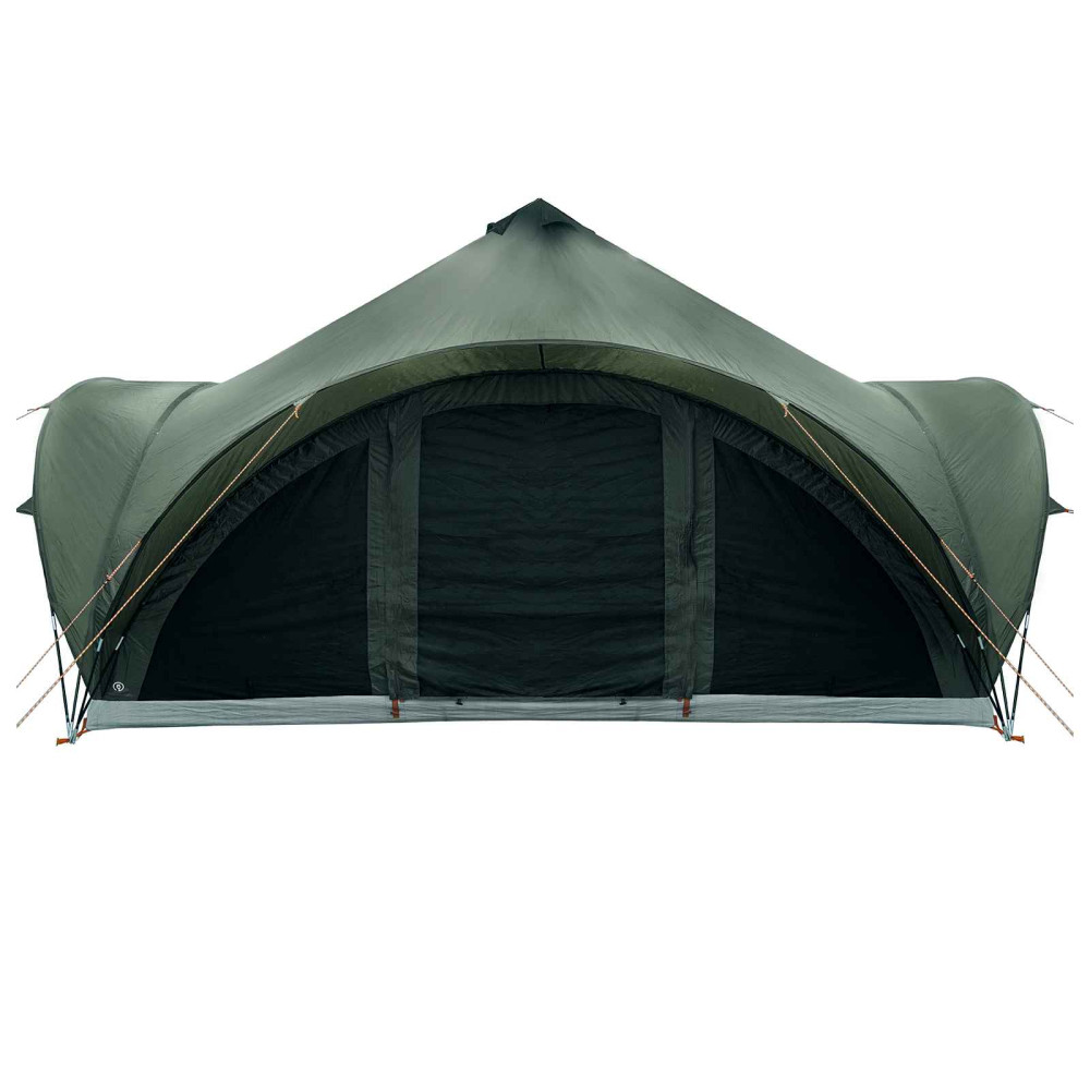 Produktbild för Tipi Tält med tak Armégrön 18 personer Polyester och Stål
