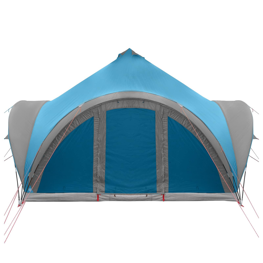 Produktbild för Tipi Tält med tak Blå 6 personer Polyester och Stål
