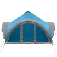 Produktbild för Tipi Tält med tak Blå 6 personer Polyester och Stål