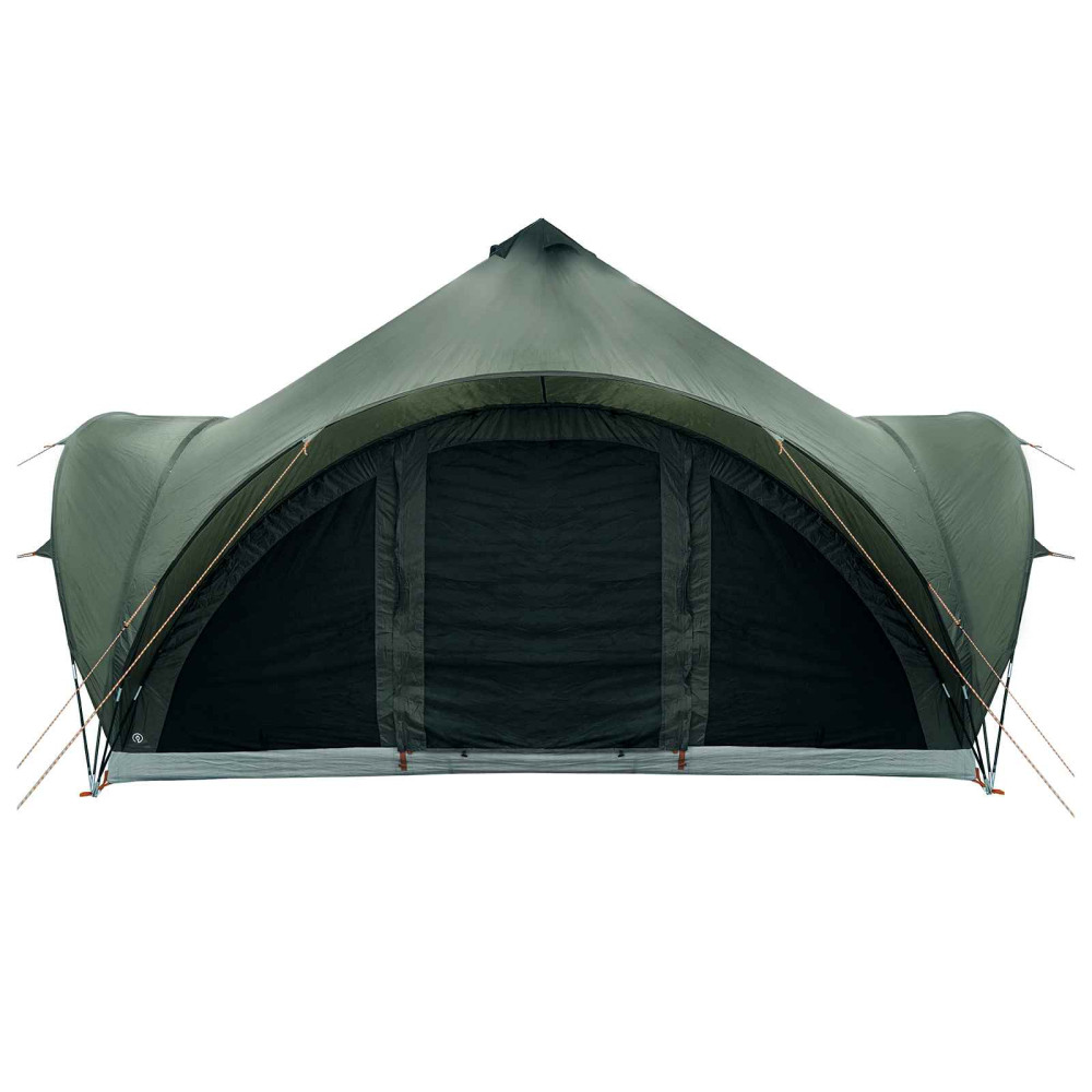 Produktbild för Tipi Tält med tak Armégrön 6 personer Polyester och Stål
