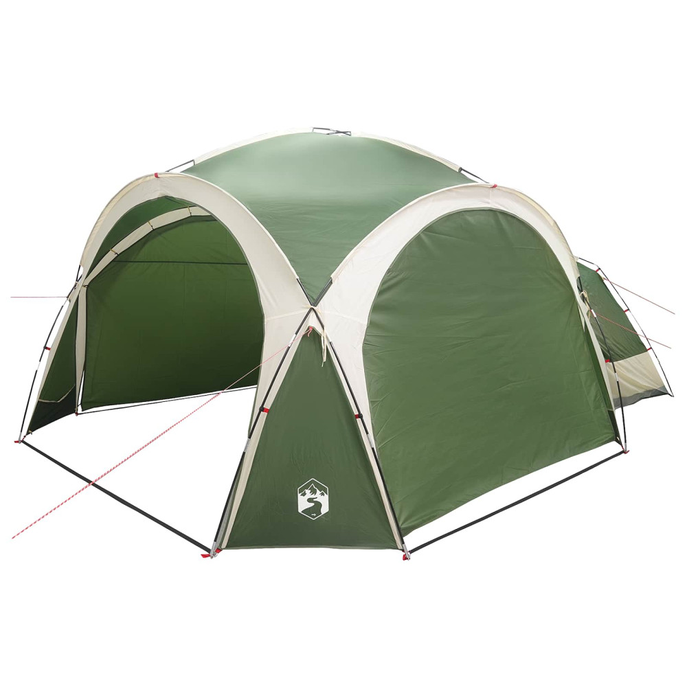 Produktbild för Sidtält med tak Grön 410 x 410 x 250 cm Polyester och Stål