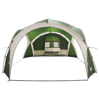 Produktbild för Sidtält med tak Grön 410 x 410 x 250 cm Polyester och Stål