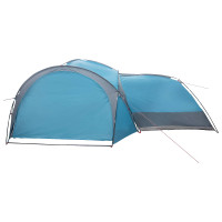 Produktbild för Sidtält med tak Blå 410 x 410 x 250 cm Polyester och Stål