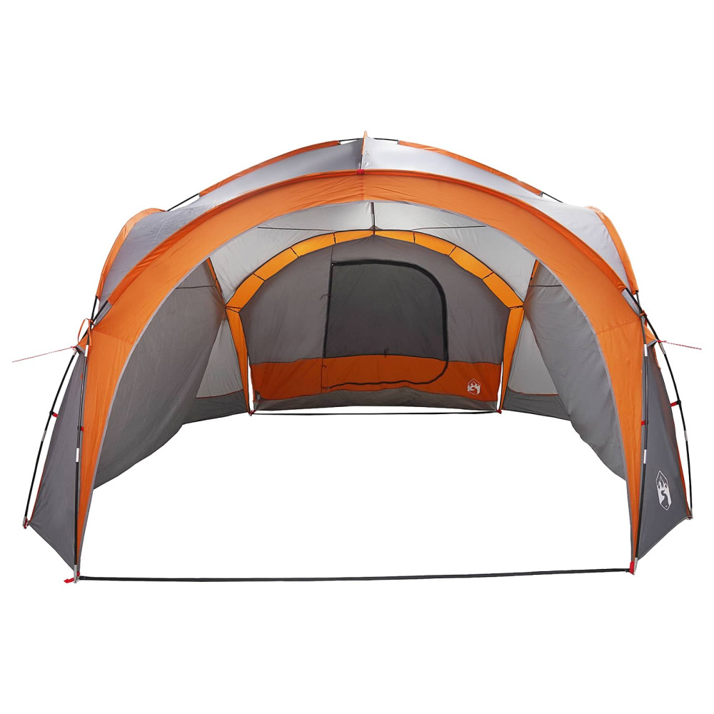 Produktbild för Sidtält Grå och orange 410 x 410 x 250 cm Polyester och Stål