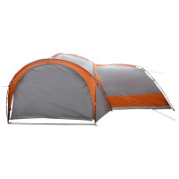 Produktbild för Sidtält Grå och orange 410 x 410 x 250 cm Polyester och Stål