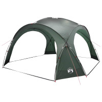Produktbild för Sidtält med tak Armégrön 410 x 410 x 250 cm Polyester och Stål