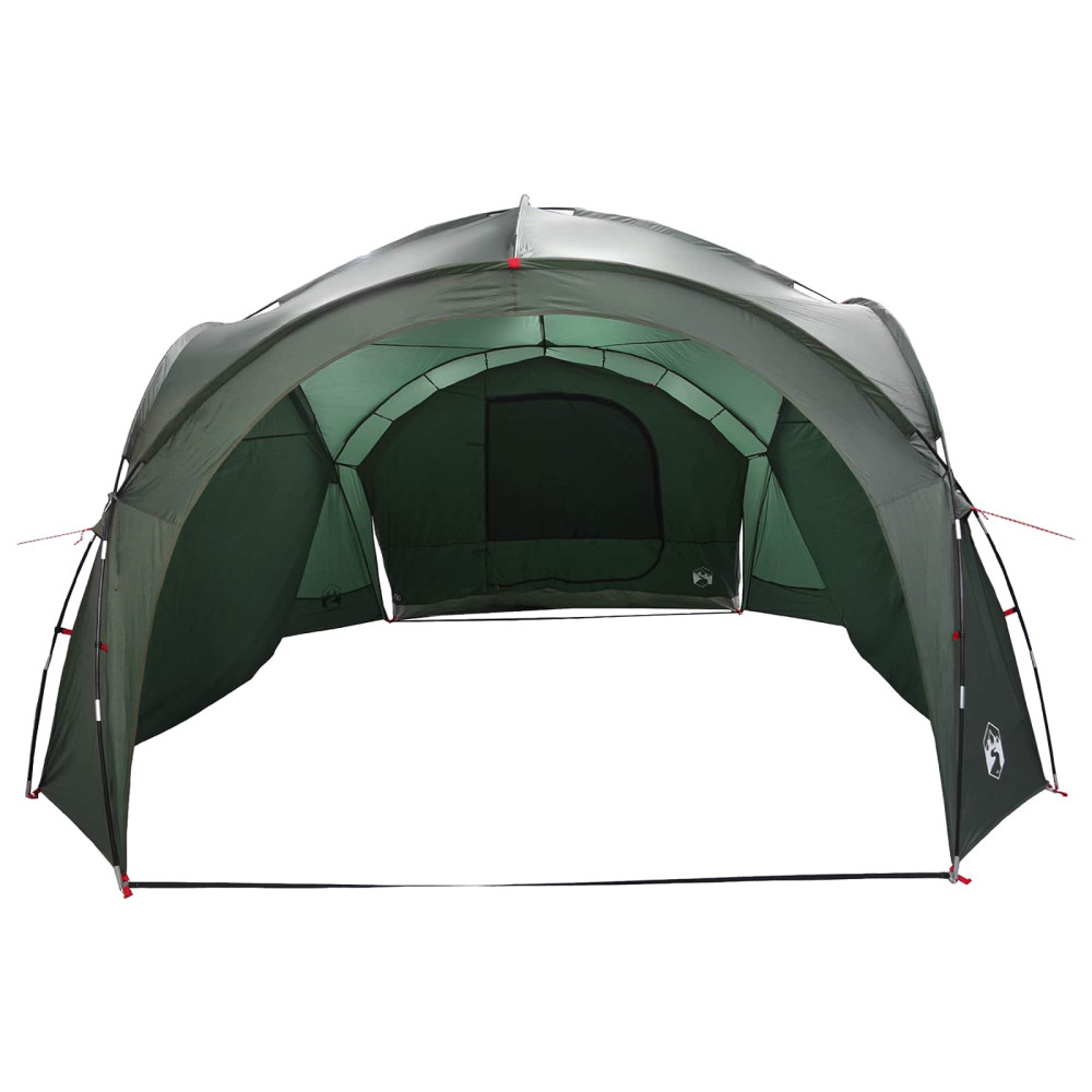 Produktbild för Sidtält med tak Armégrön 410 x 410 x 250 cm Polyester och Stål