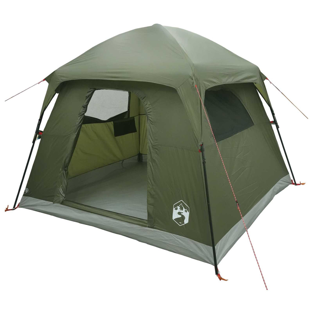 Produktbild för Stuga Tält Olivgrön 244 x 213 x 183 cm Polyester och Stål