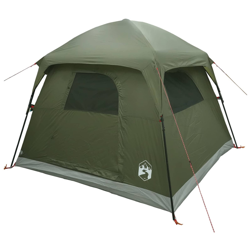 Produktbild för Stuga Tält Olivgrön 244 x 213 x 183 cm Polyester och Stål