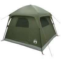 Produktbild för Stuga Tält Olivgrön 244 x 213 x 183 cm Polyester och Stål