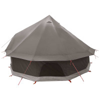Produktbild för Tipi Tält Brun Grå 300 x 300 x 200 cm Polyester och Stål