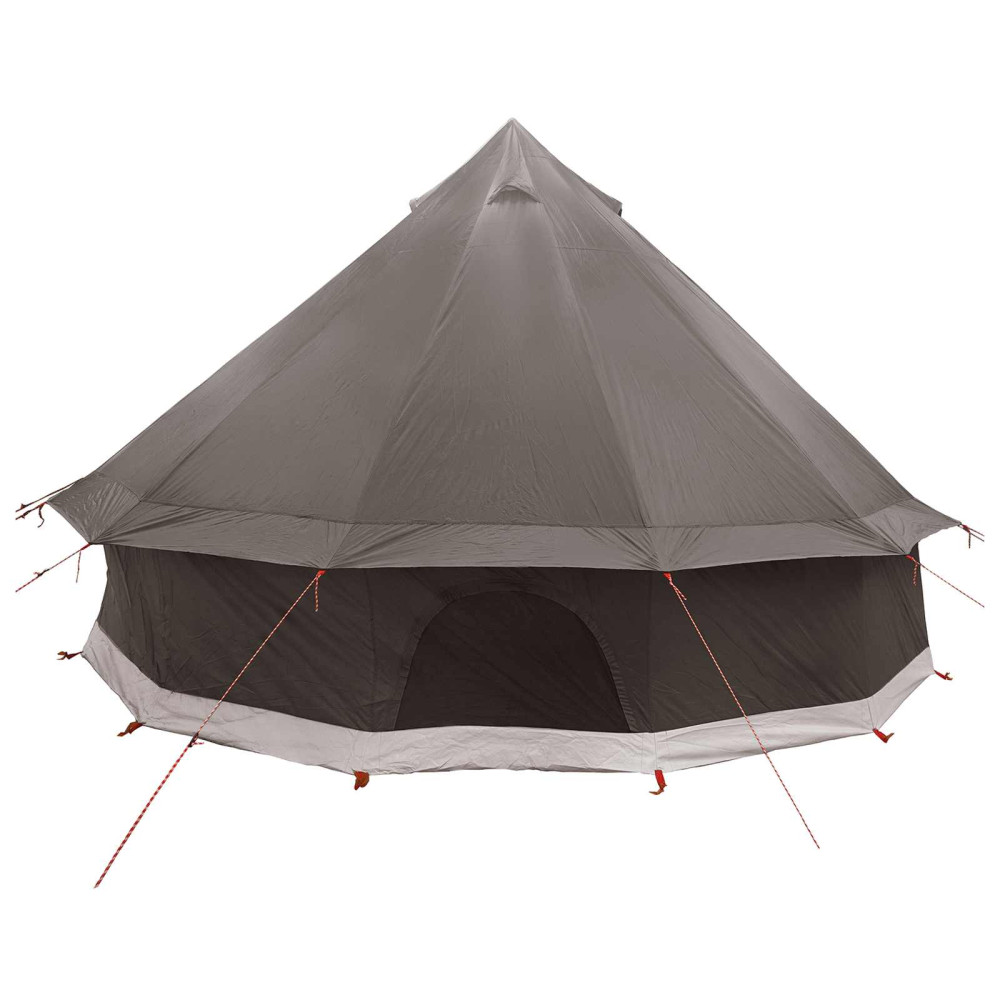 Produktbild för Tipi Tält Brun Grå 300 x 300 x 200 cm Polyester och Stål