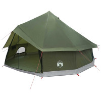 Produktbild för Tipi Tält Olivgrön 400 x 400 x 250 cm Polyester och Stål