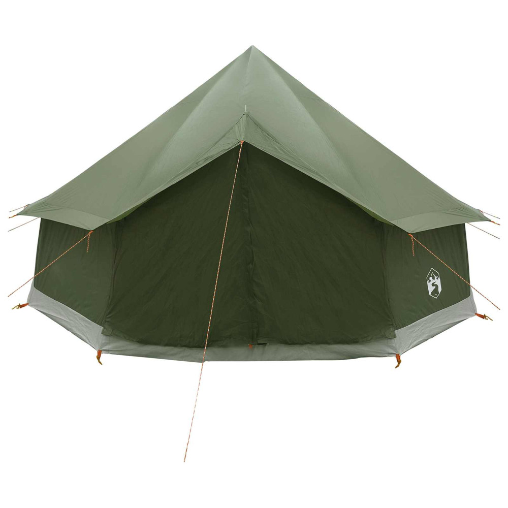 Produktbild för Tipi Tält Olivgrön 400 x 400 x 250 cm Polyester och Stål